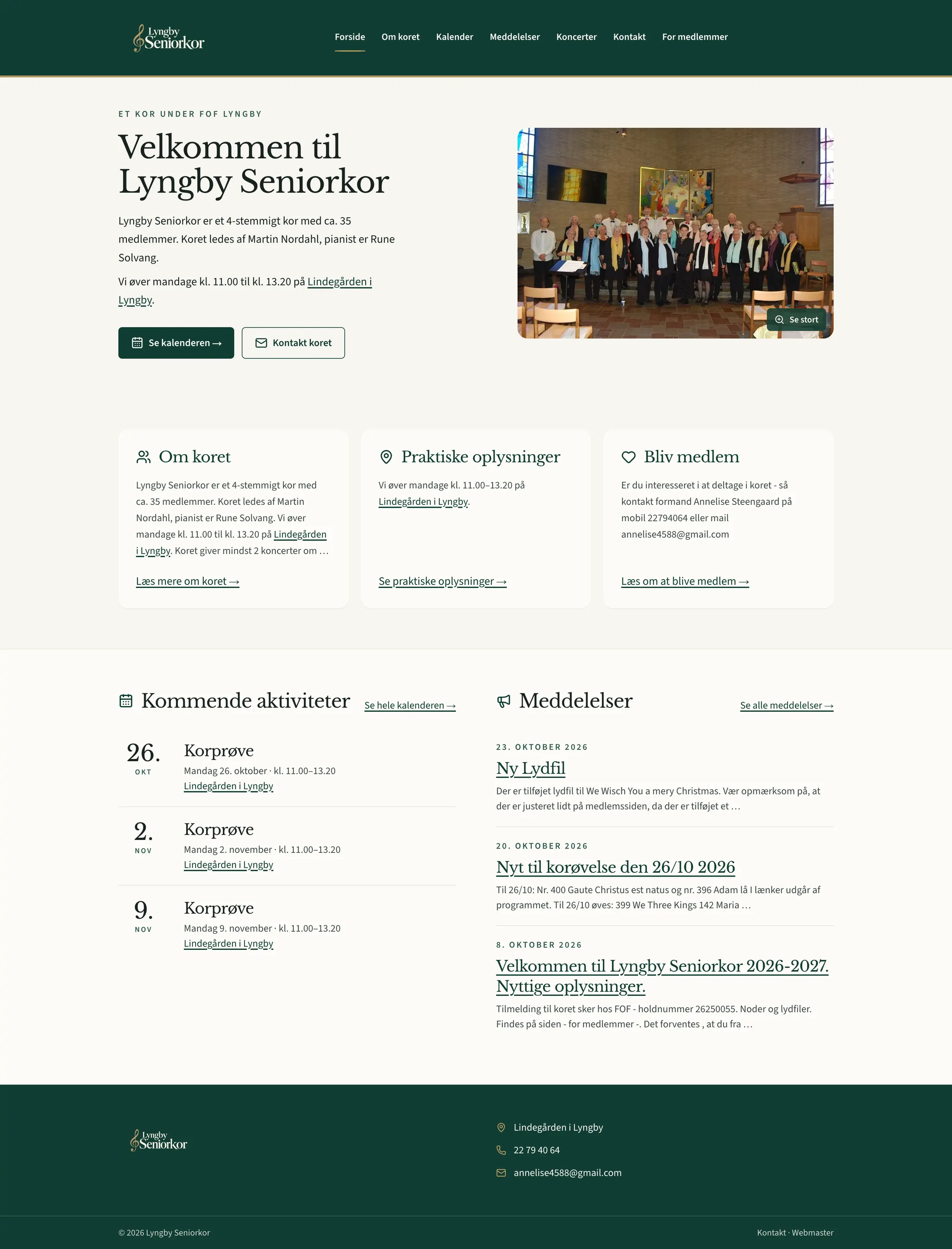 Lyngby Seniorkor desktop preview